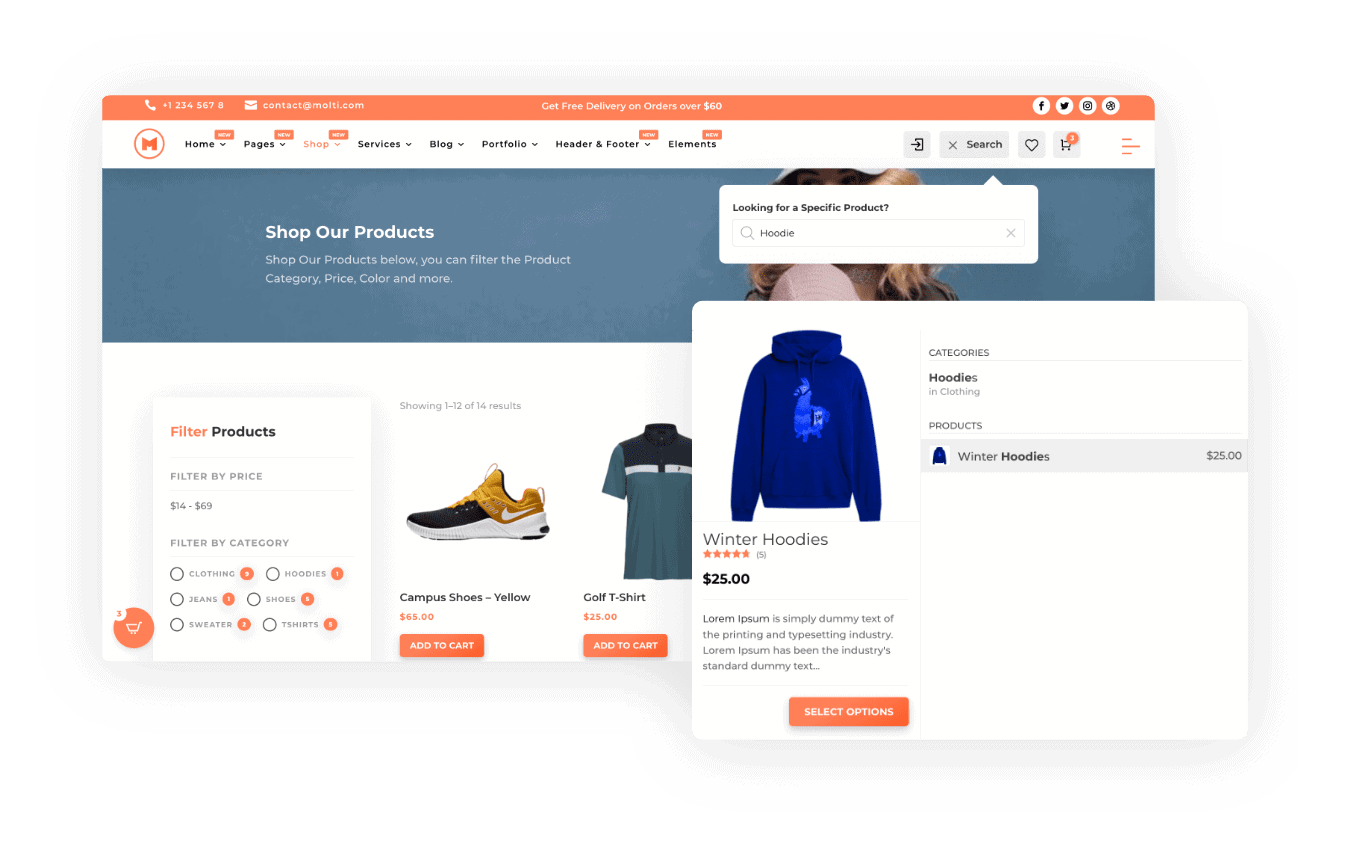 Molti Advance Product Search